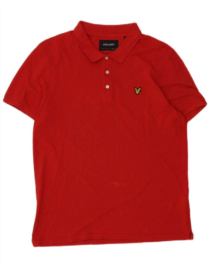 Camisa polo masculina Lyle & Scott XL algodão vermelho