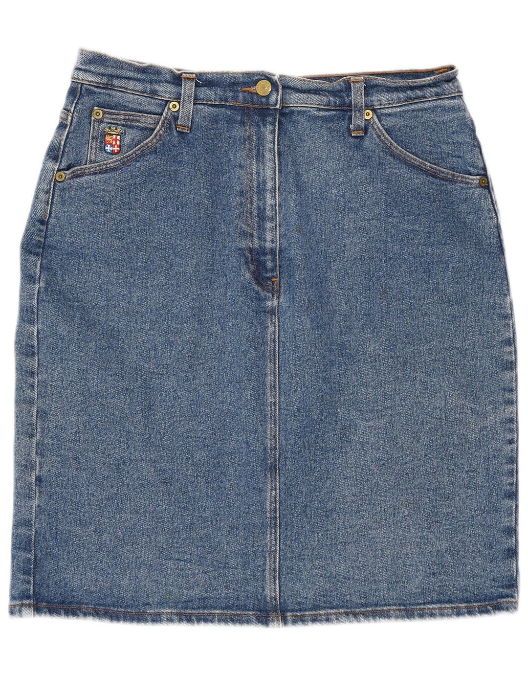 Saia jeans feminina Armata Di Mare W32 grande azul