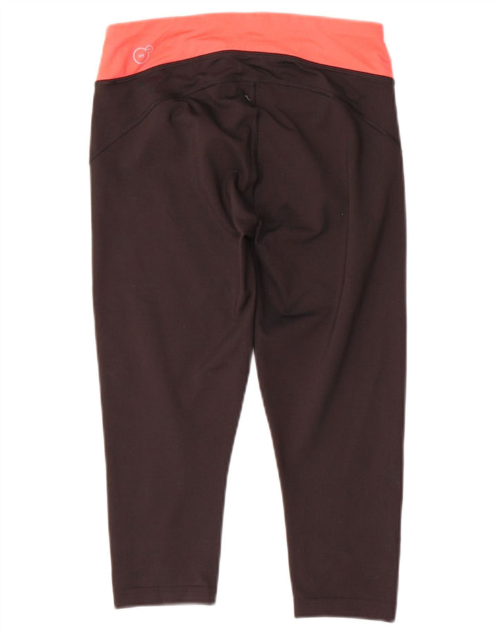 Puma Womens Capri Leggings UK 8 Pequeno Preto Colorblock Poliéster