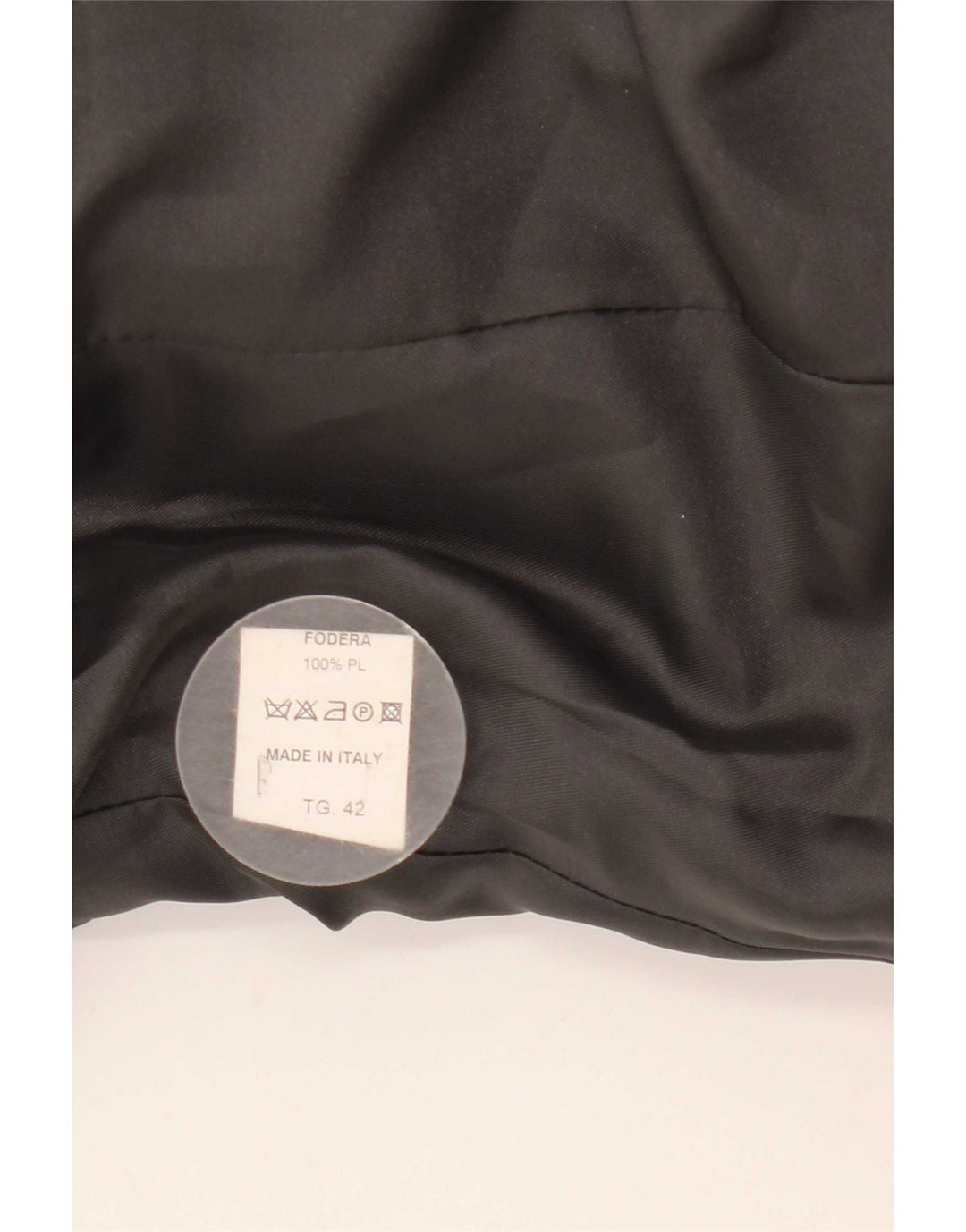 Casaco feminino vintage com peito duplo IT 42 lã cinza médio