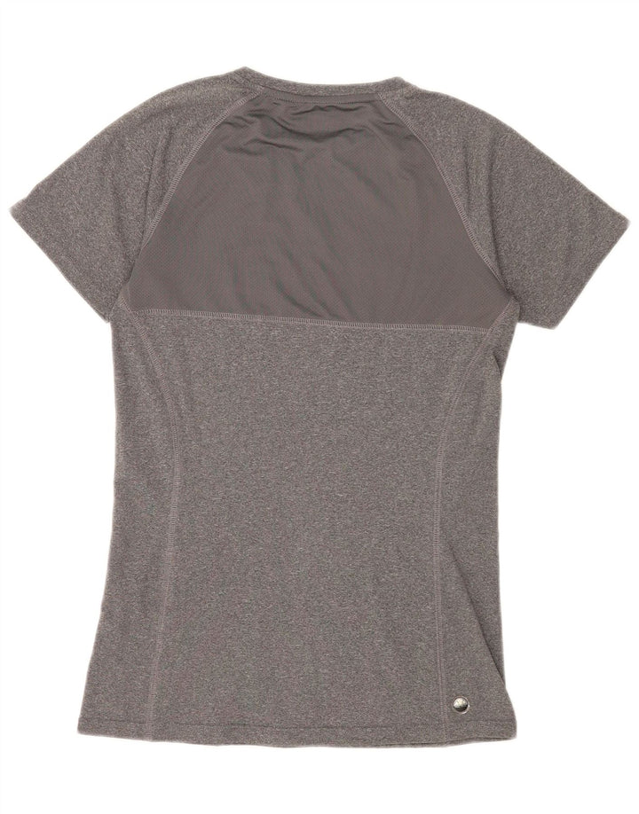 Camiseta feminina Ellesse com estampa gráfica UK 12 poliéster cinza médio