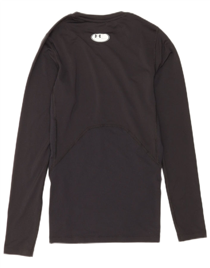 Under Armour Womens Heat Gear Top Manga Longa UK 10 Pequeno Poliéster Preto