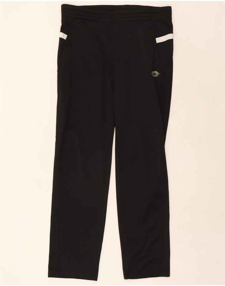 Calça de treino masculina Lotto médio preto colorblock