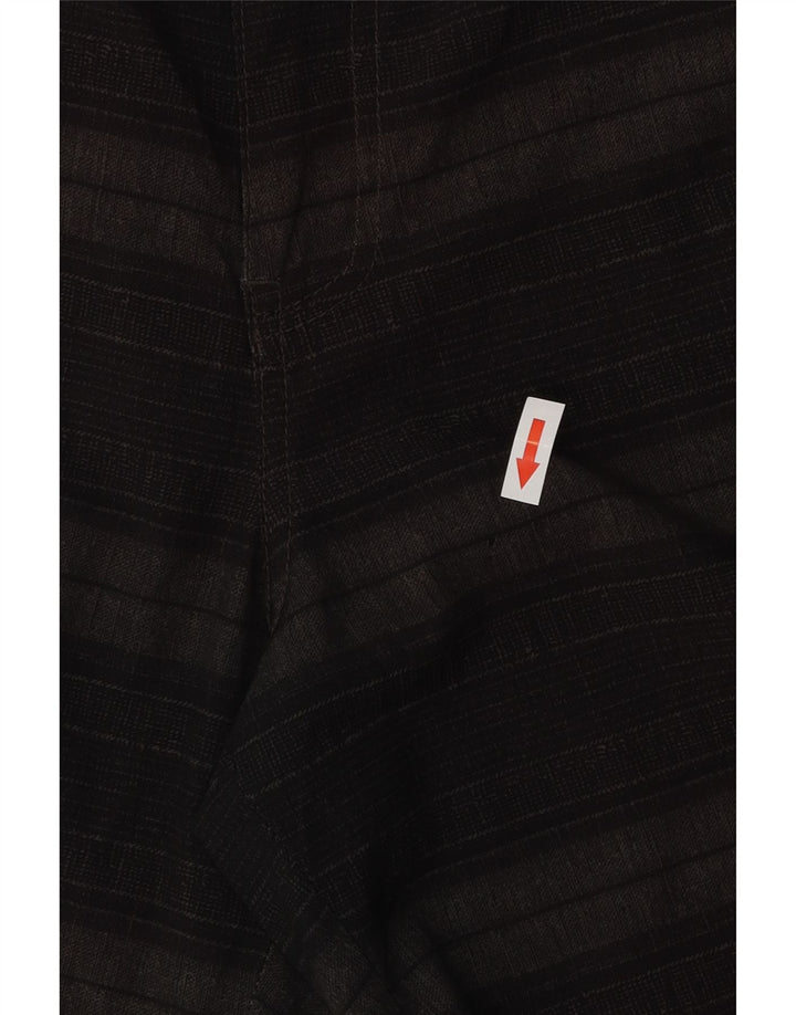 Shorts cargo masculino VOLCOM W32 grande poliéster listrado cinza