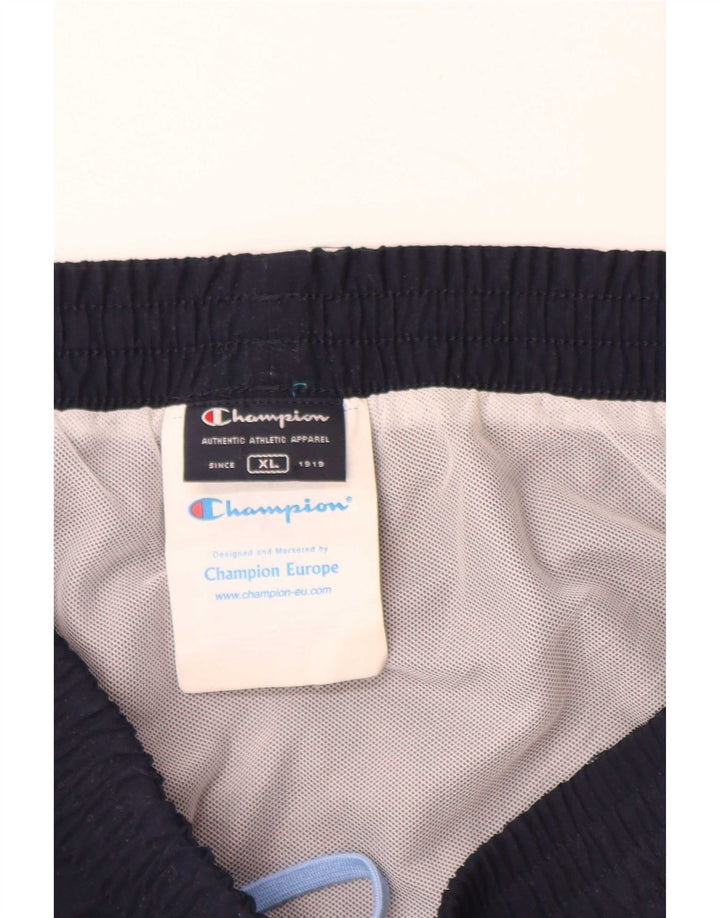 Shorts de natação masculino Champion XL azul marinho colorblock poliéster