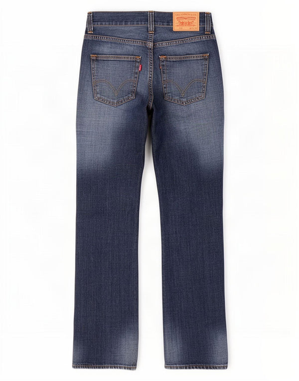 Calça jeans masculina Levi's 506 Acid Wash Standard Fit Straight W30 L34 Azul Algodão