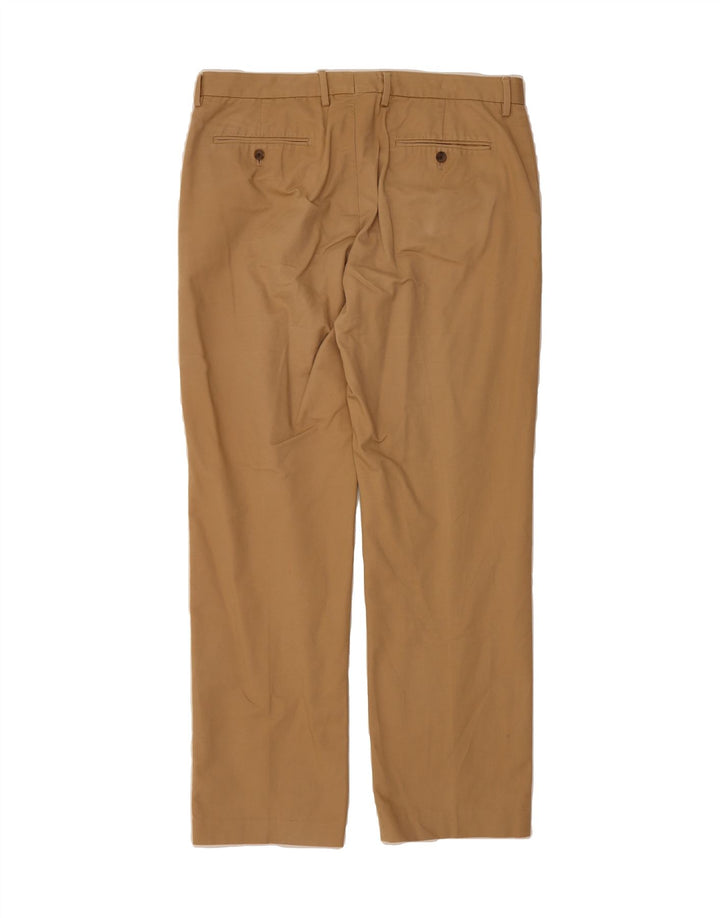 J. CREW Mens Straight Chino Trousers  W36 L34 Brown Cotton Vintage J. Crew and Second-Hand J. Crew from Messina Hembry 
