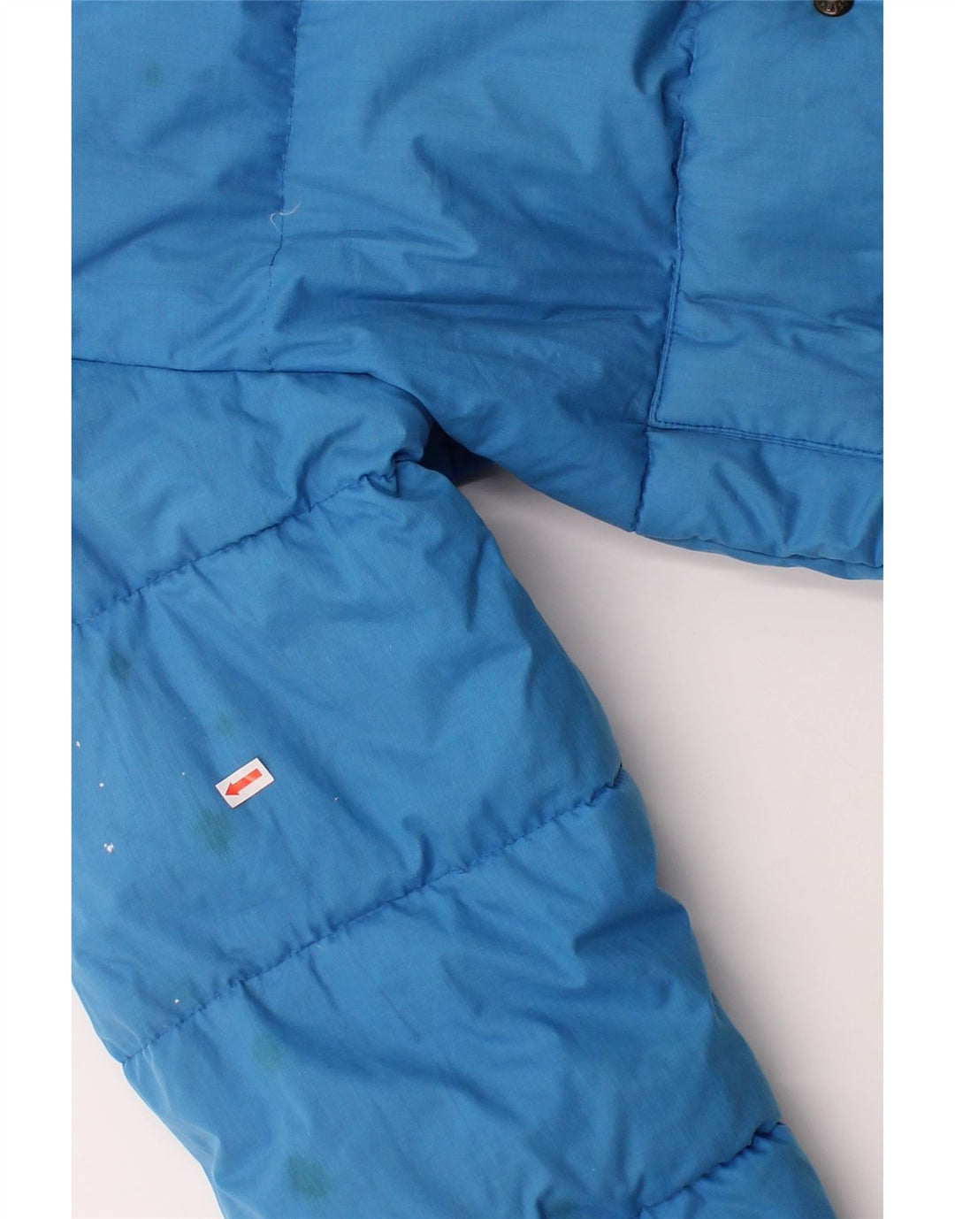 ANZI BESSON Mens Hooded Padded Jacket UK 38 Medium Blue Vintage Anzi Besson and Second-Hand Anzi Besson from Messina Hembry 