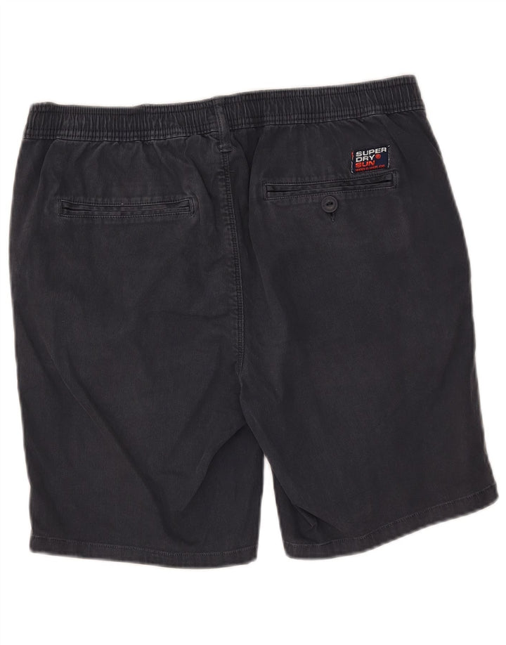 Superdry Mens Chino Shorts Médio Azul Marinho Algodão