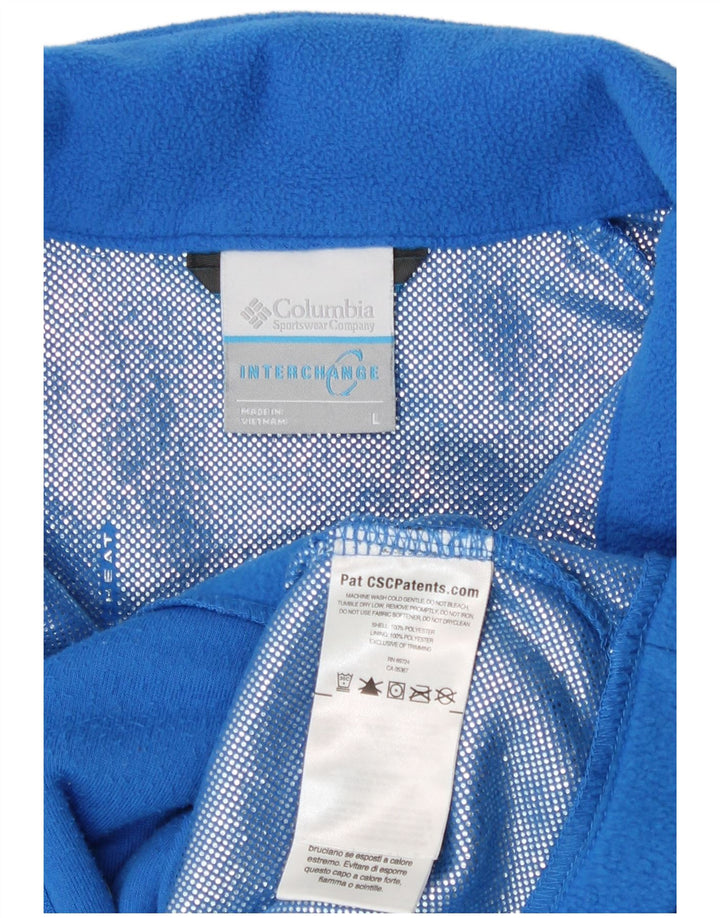 Columbia Girls Interchange Fleece Jacket 13-14 Anos Grande Poliéster Azul