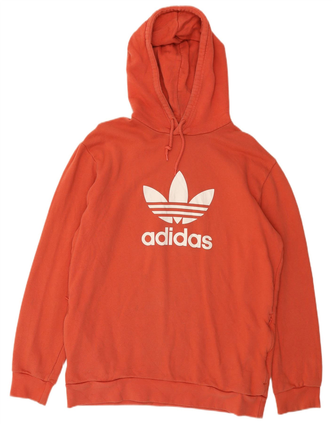 Adidas Mens Graphic Hoodie Jumper Médio Algodão Vermelho