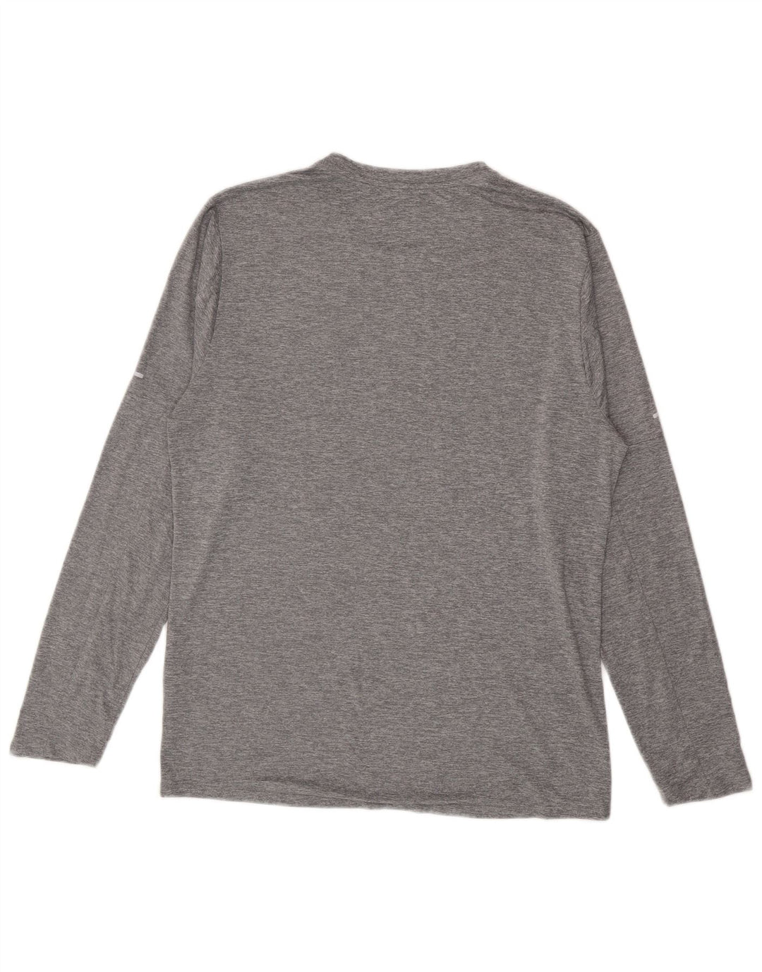 Nike masculino Dri Fit Top manga comprida poliéster cinza médio
