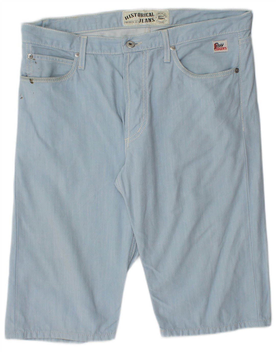 Roy Rogers Mens Casual Shorts IT 48 Médio W34 Azul Algodão