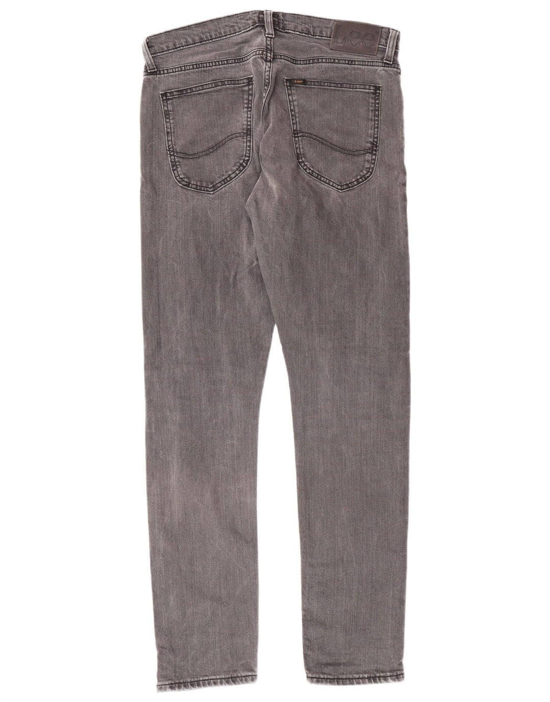 LEE Womens Luke Slim Jeans W32 L32 Cinza Algodão