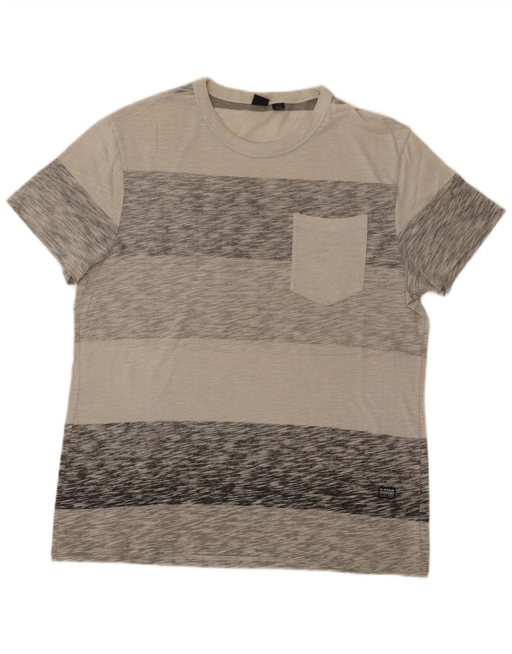 Camiseta masculina G-STAR XL cinza manchada
