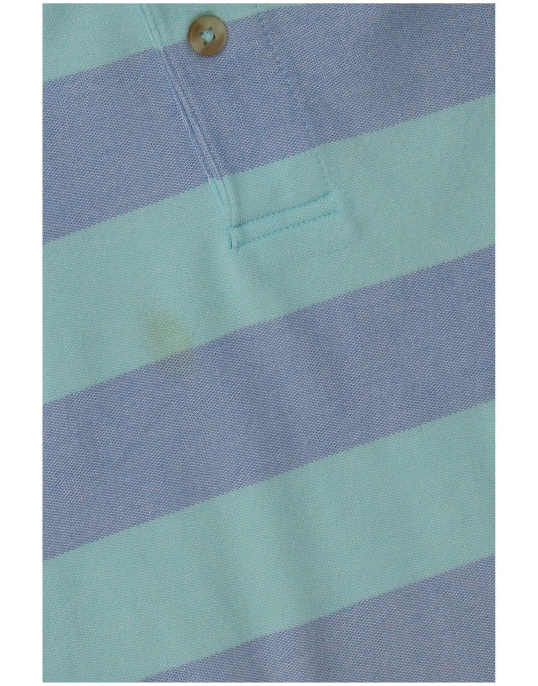 Camisa polo masculina Izod grande algodão listrado azul