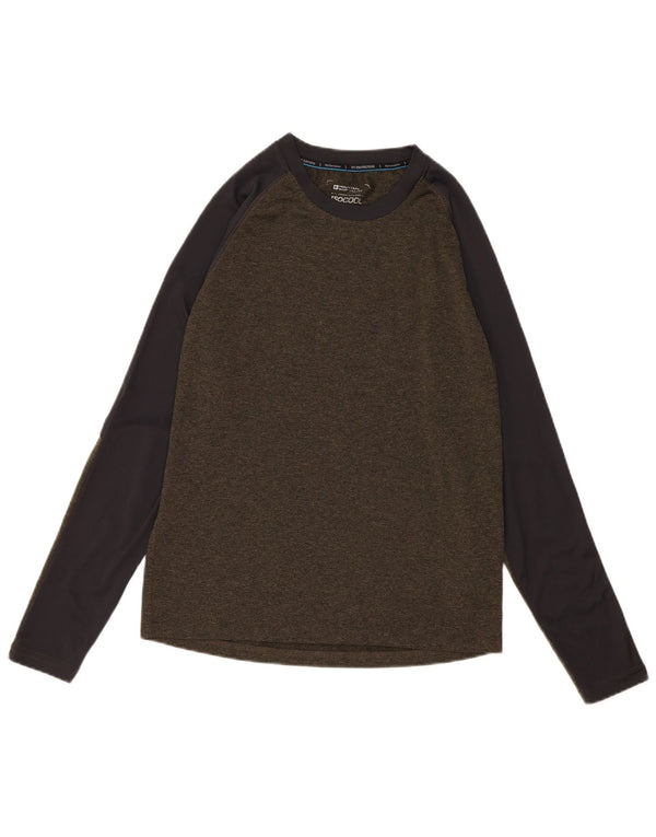 Mountain Warehouse Mens Top Manga Longa Pequenos Esportes Colorblock Verde