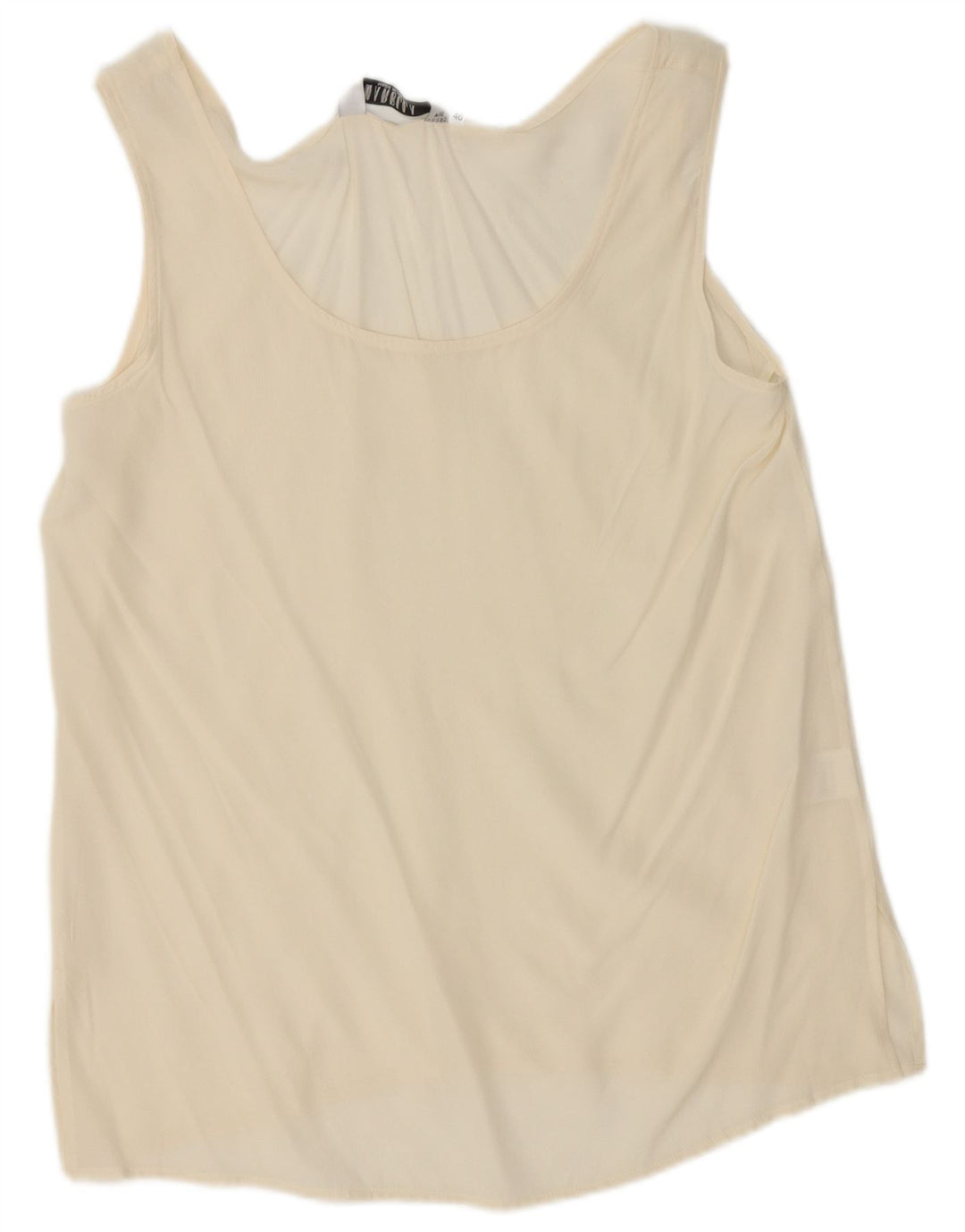Colete feminino Marella Top IT 46 grande seda branca