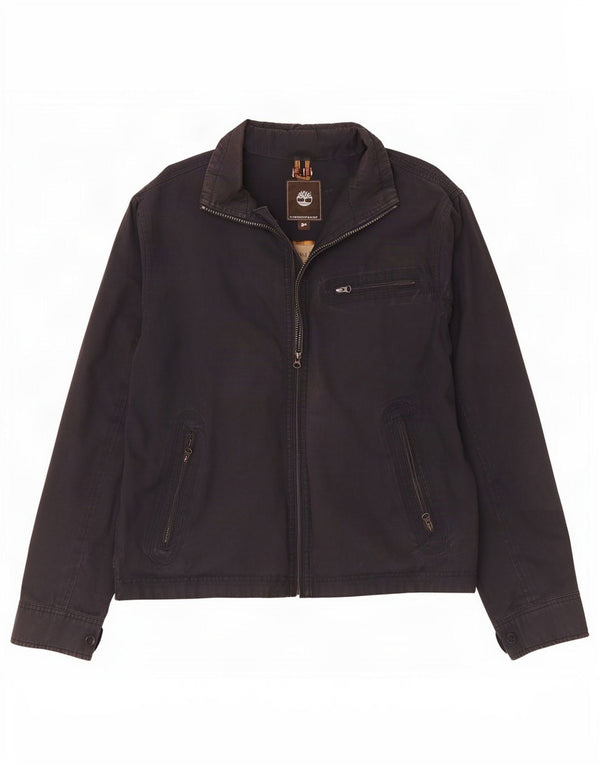Jaqueta bomber masculina Timberland UK 40 grande algodão azul marinho