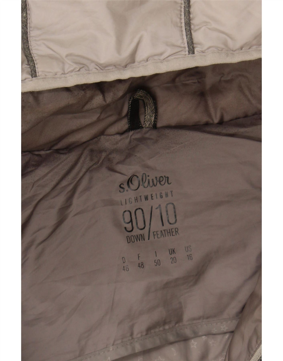 S.OLIVER Womens Hooded Padded Coat UK 20 2XL  Grey Polyester Vintage S.Oliver and Second-Hand S.Oliver from Messina Hembry 