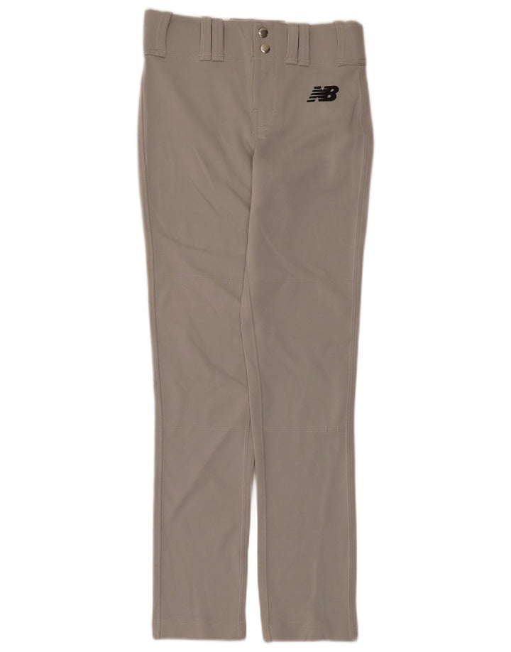 Calças New Balance Boys Slim Casual 15-16 Anos Médio W28 Cinza Poliéster