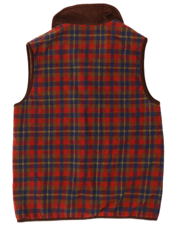 Colete reversível feminino Ulla Popken UK 20 2XL lã marrom