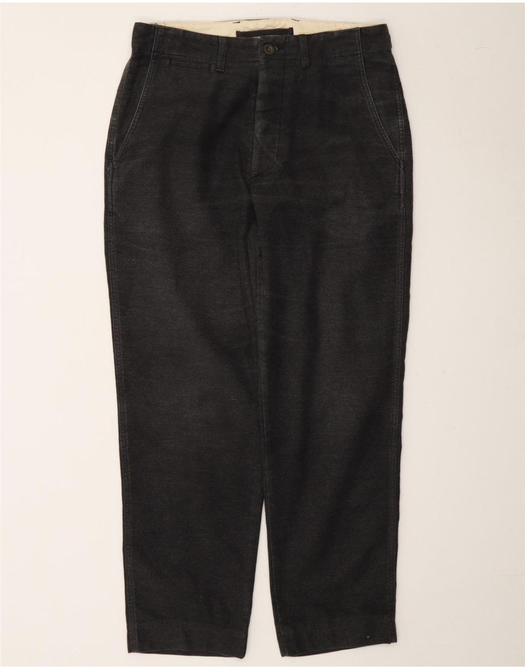 COTTON BELT Mens Straight Chino Trousers W32 L29 Grey Cotton Vintage Cotton Belt and Second-Hand Cotton Belt from Messina Hembry 