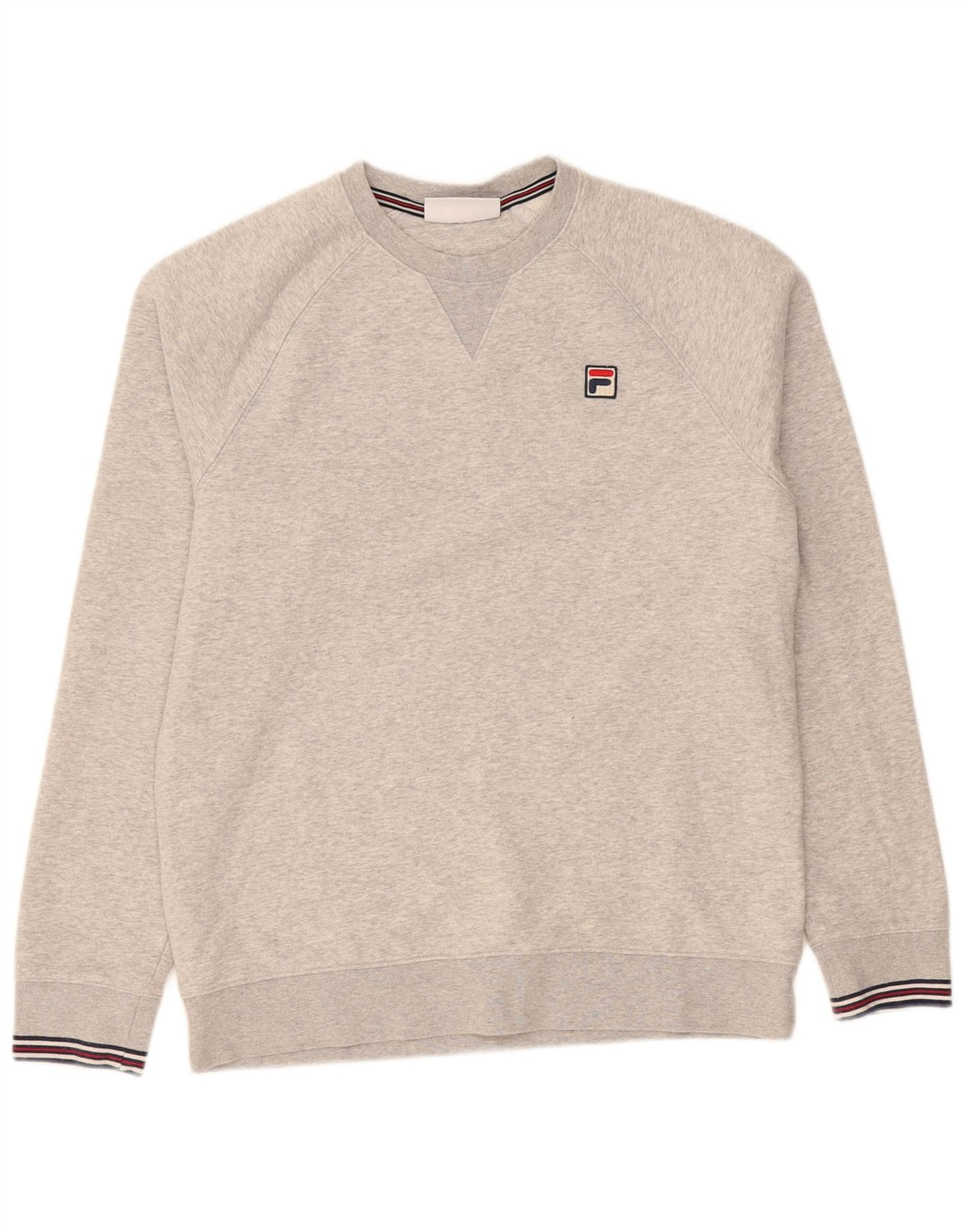 Fila Moletom Masculino Jumper Pequeno Algodão Cinza