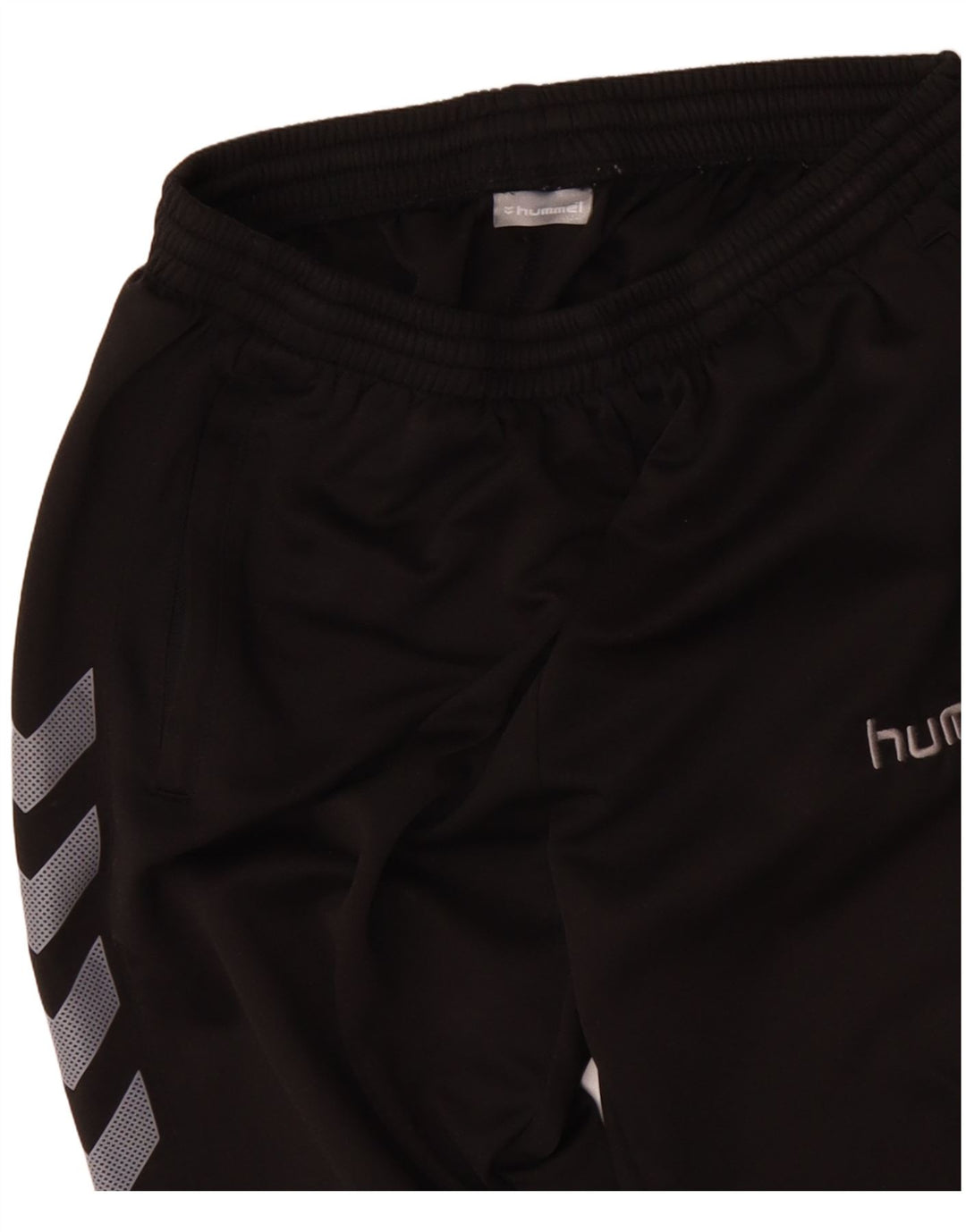 Calça de treino masculina HUMMEL de poliéster preto médio
