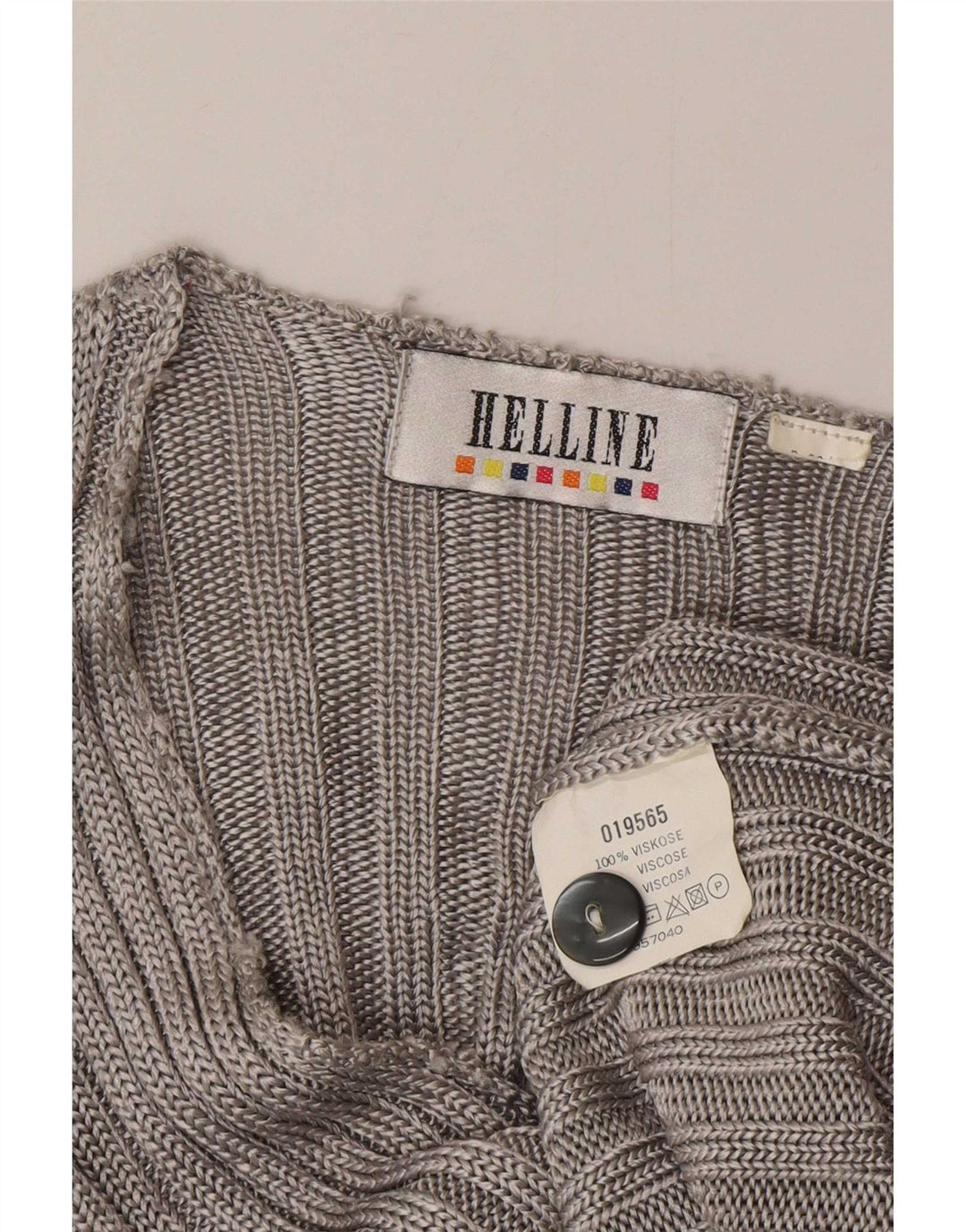 Suéter cardigã feminino HELLINE UK 10 pequeno cinza viscose