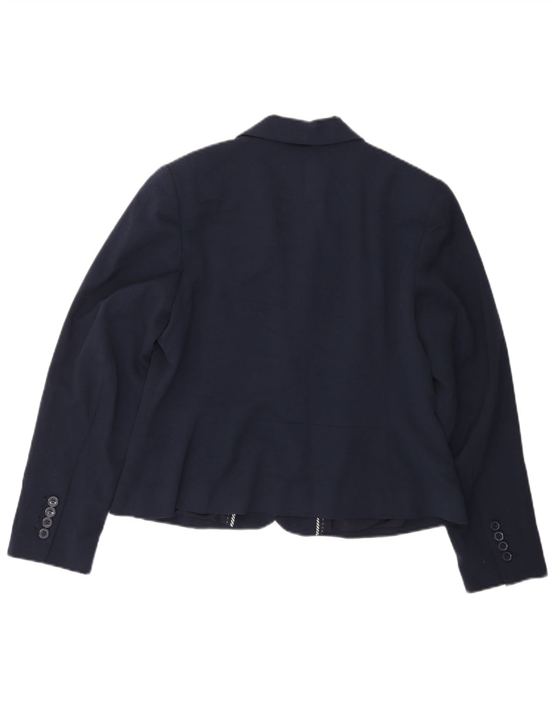 Jaqueta blazer feminina de 2 botões Marks & Spencer UK 14 azul marinho médio