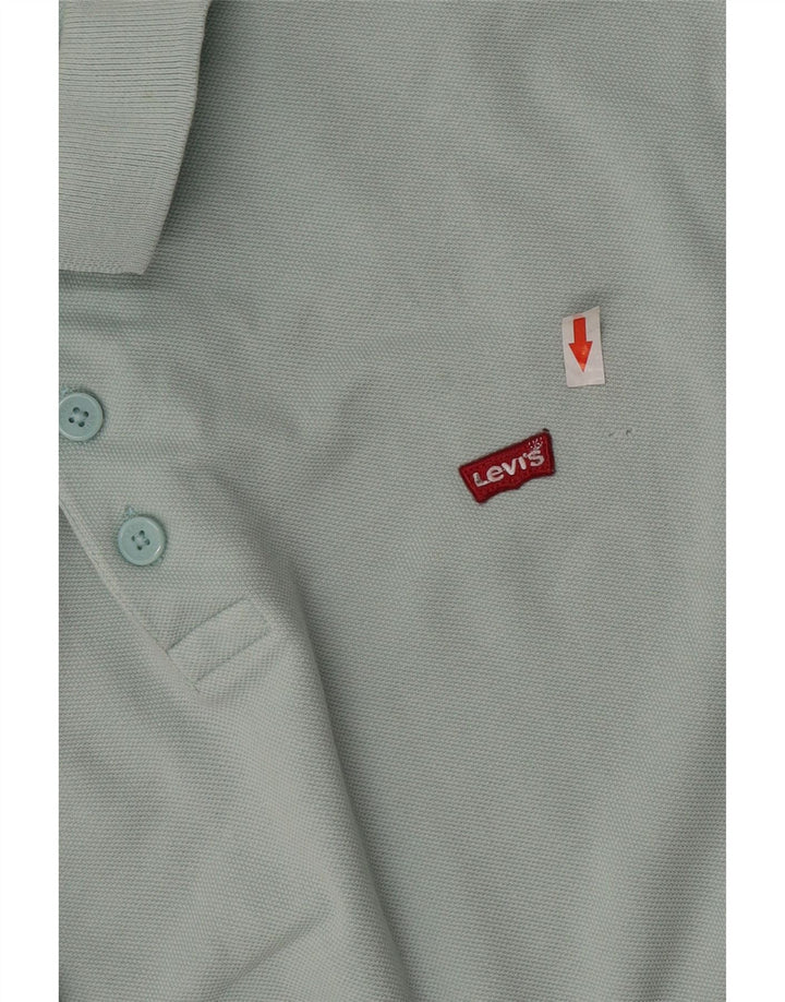 Camisa polo masculina Levi's Standard Fit grande algodão verde