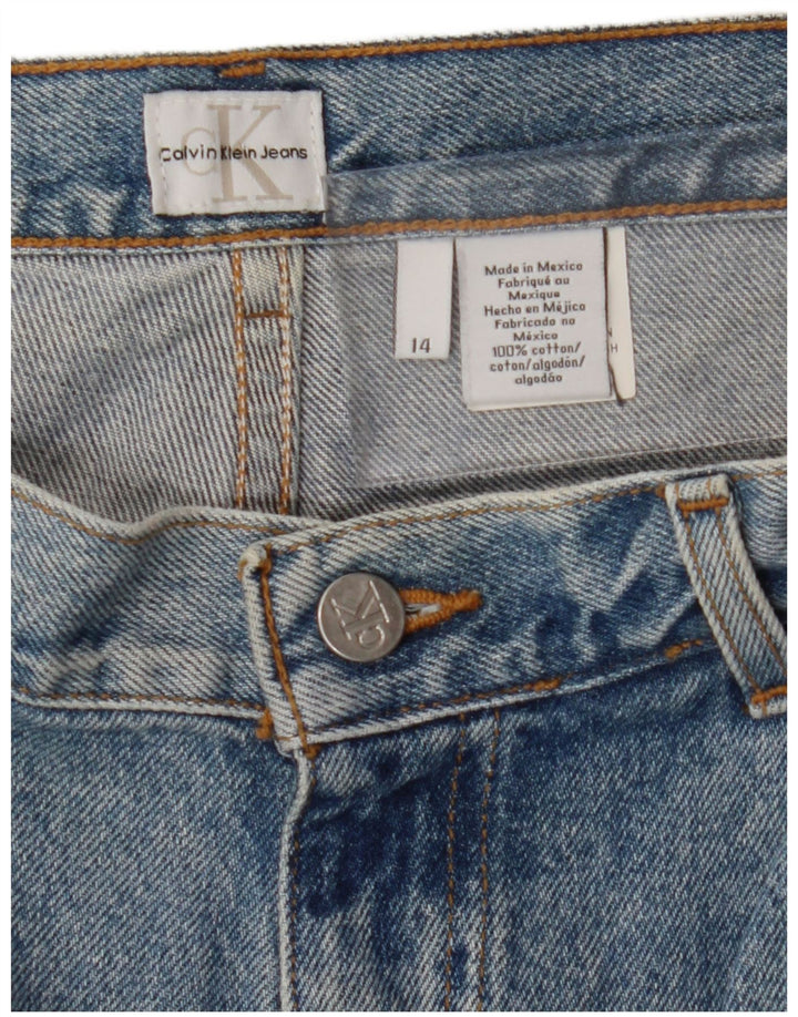 CALVIN KLEIN Womens Tapered Jeans US 14 XL W32 L30 Blue Cotton Vintage Calvin Klein and Second-Hand Calvin Klein from Messina Hembry 