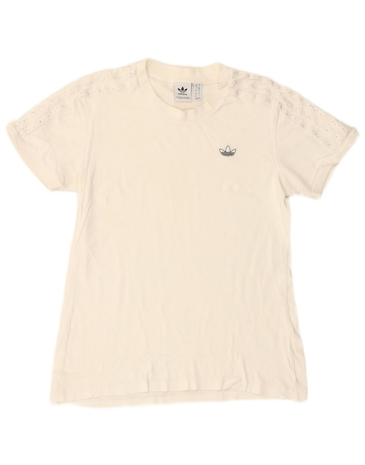 Camiseta Adidas Feminina Top UK 10 Pequena Branca