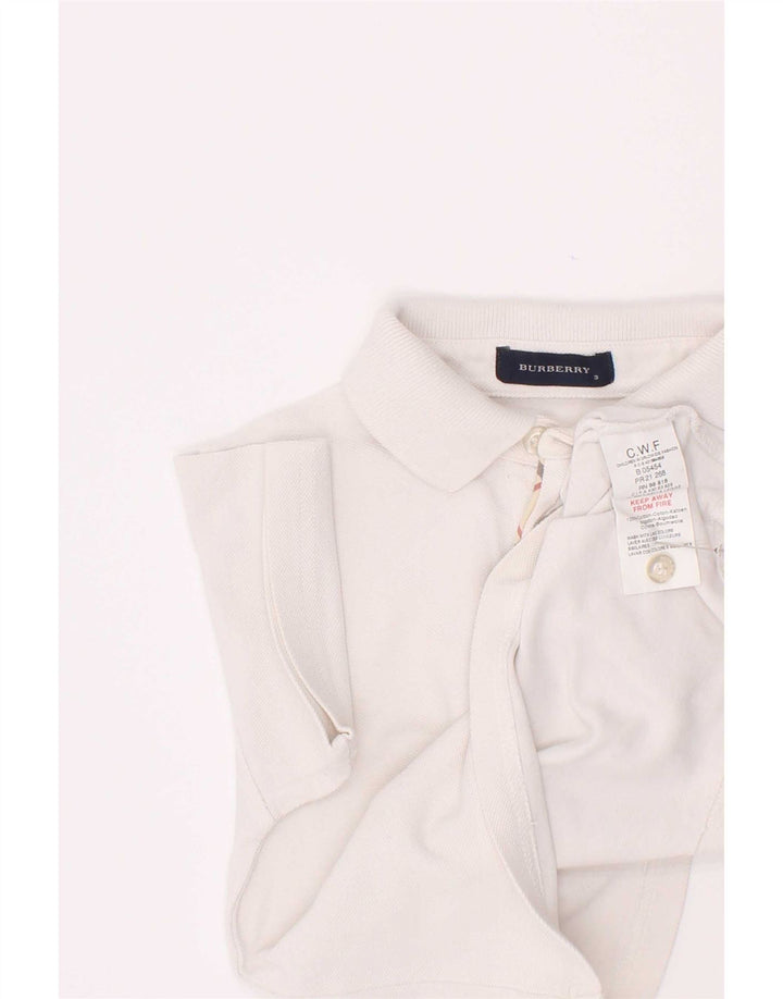 Camisa polo masculina Burberry 2-3 anos branca