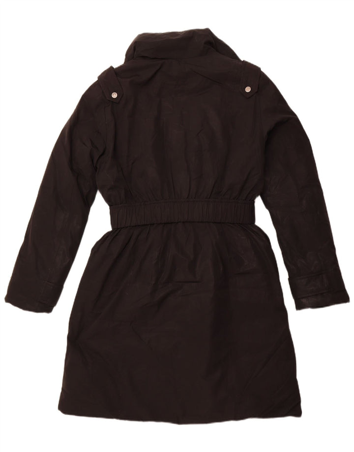 Casaco acolchoado feminino MASSIMO DUTTI UK 18 XL preto poliéster inverno