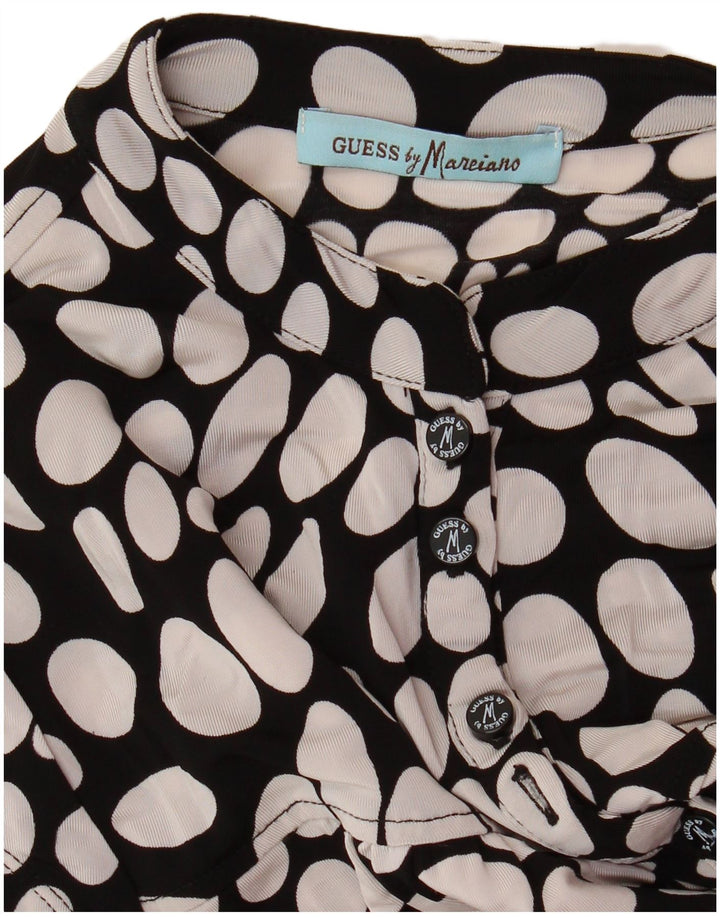 Vestido feminino GUESS BY MARCIANO cintura baixa Reino Unido 12 médio preto manchado