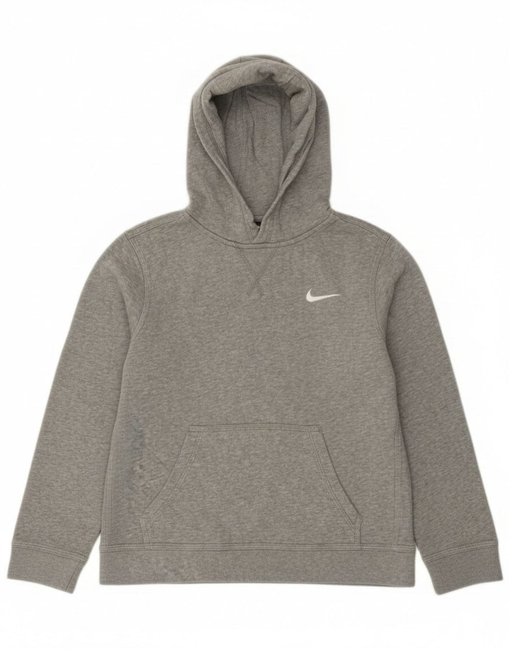 Jumper com capuz Nike Boys 10-11 anos cinza médio manchado