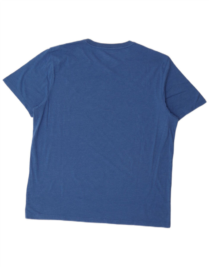 American Eagle Camiseta masculina de ajuste padrão Top XL algodão azul
