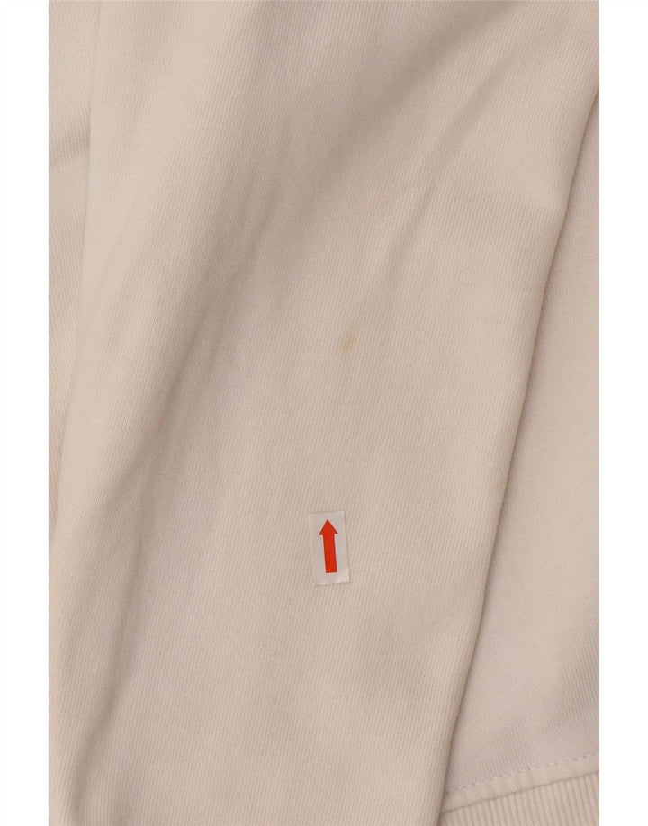 Guess Camiseta masculina gráfica manga comprida médio branco algodão colorblock