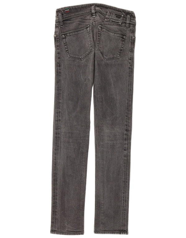 Jeans skinny feminino diesel cintura baixa W25 L32 algodão cinza
