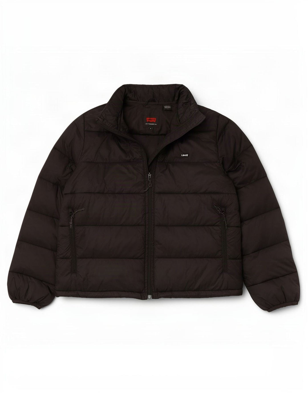 Jaqueta acolchoada feminina Levi's UK 14 poliéster preto médio