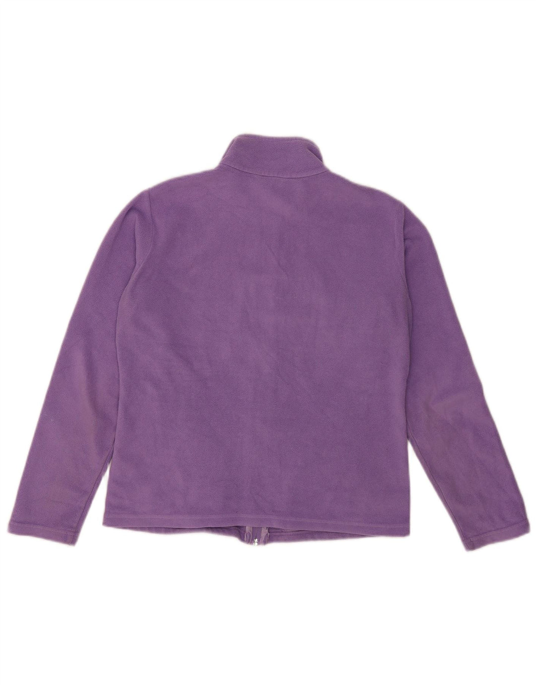 Jaqueta de lã feminina Marks & Spencer Reino Unido 12 poliéster roxo médio