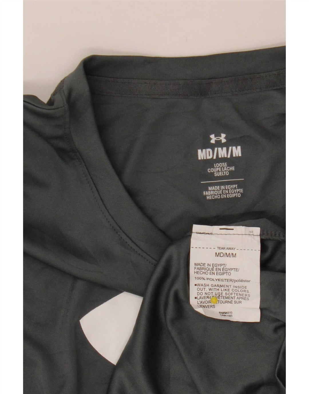 Camiseta masculina Under Armour Graphic cinza médio poliéster