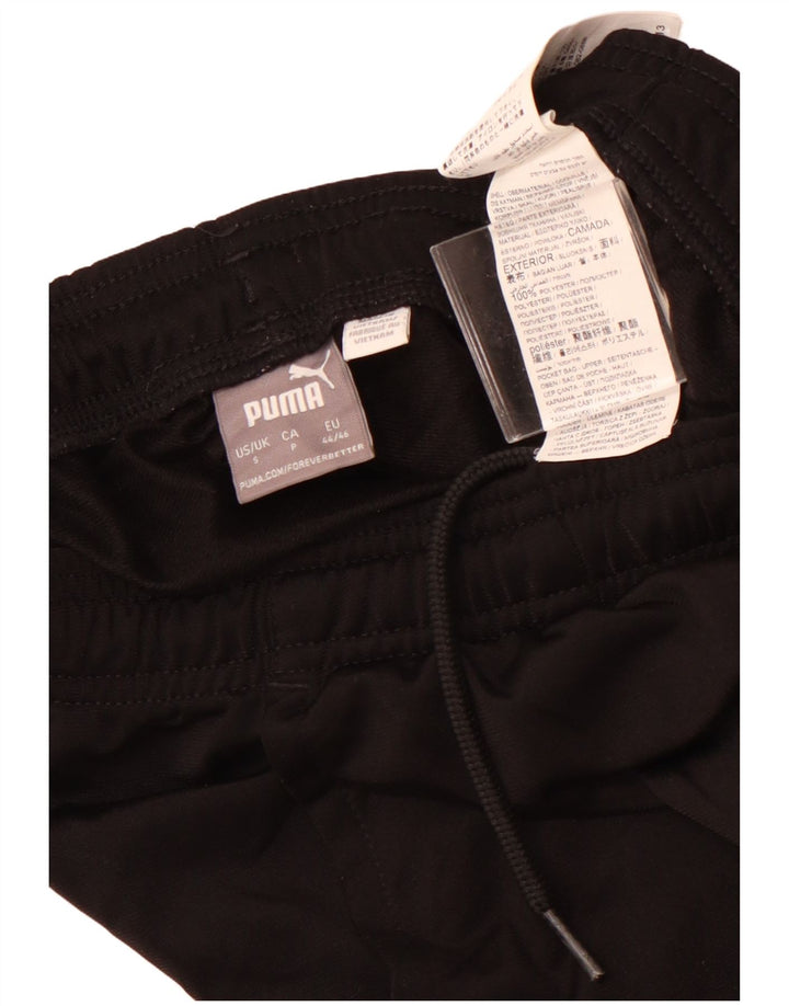 Calça de treino masculina PUMA pequena poliéster preta