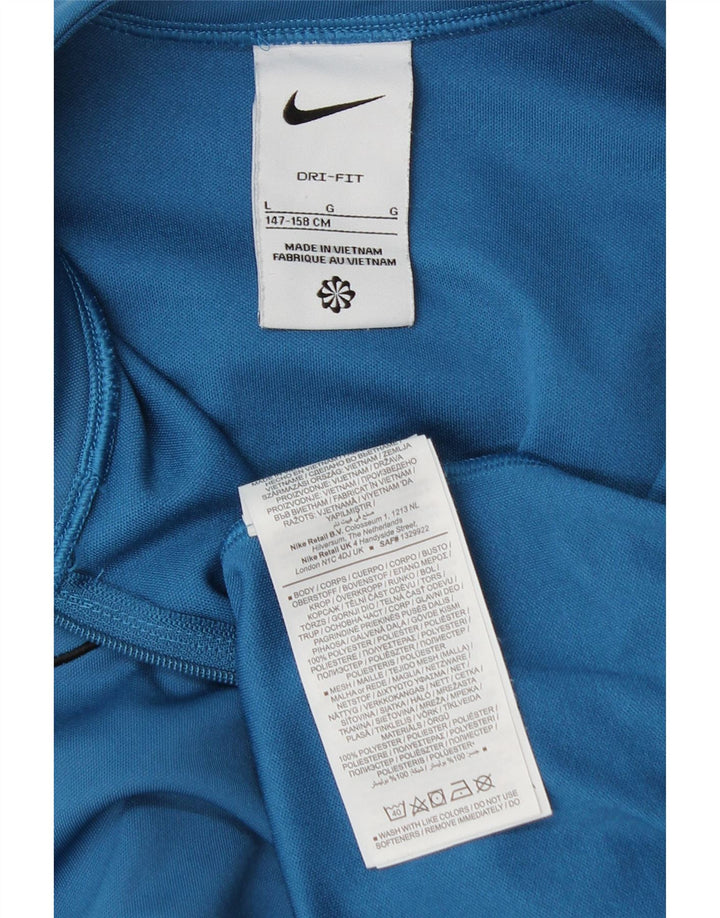 Fato de treino Nike Boys Dri Fit Full 12-13 anos grande azul colorblock