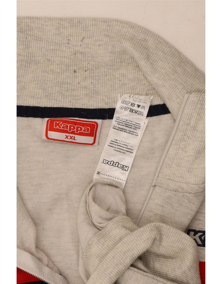 Kappa Mens Treino Top Jacket 2XL Cinza Colourblock Poliéster