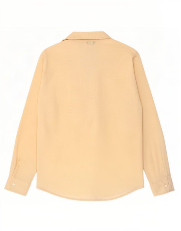 Blusa feminina transparente Benetton IT 42 poliéster bege médio