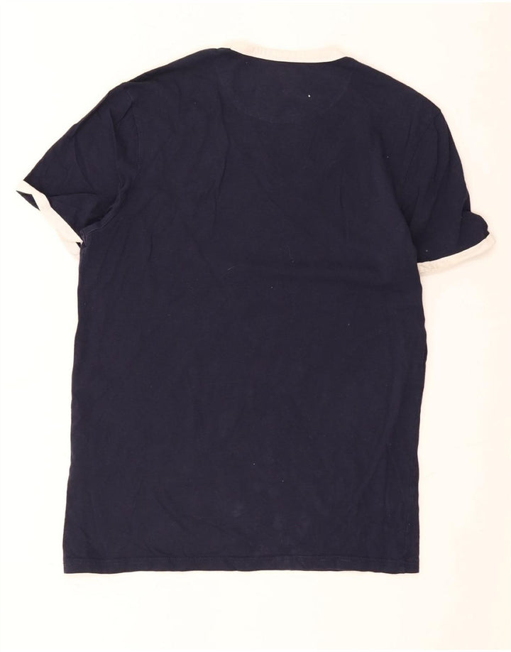 Camiseta masculina LYLE & SCOTT top pequeno algodão azul marinho