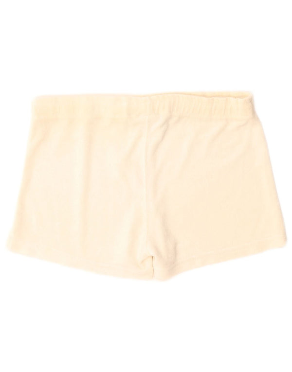Shorts esportivos femininos Champion UK 14 grande poliéster bege